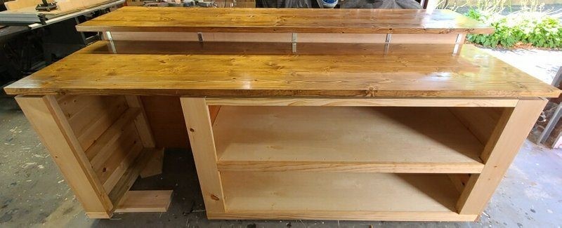 High Bar with Stained Top