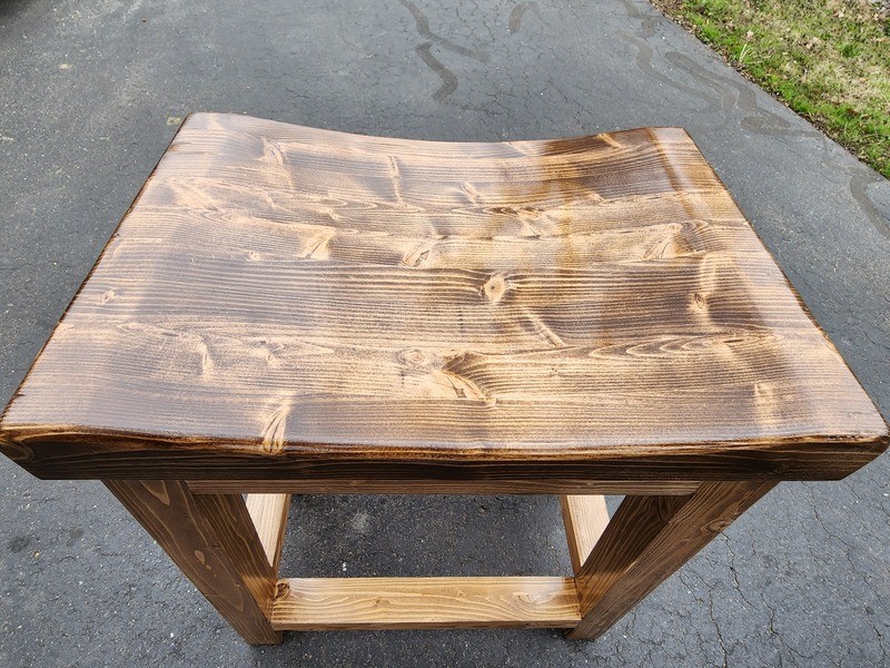 Walnut stain | Not Just Another Kitchen Barstool