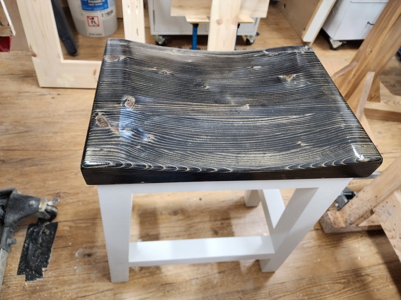 Not Just Another Kitchen Stool Ebony Finish