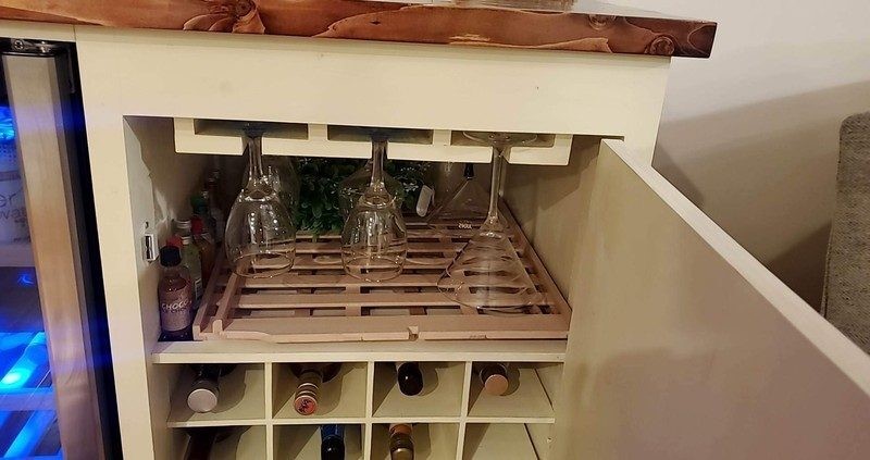 WineBuffetGlassHolders - Fathers Hands Woodworks